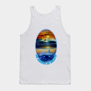 Surfing t-shirt designs dolphins Tank Top